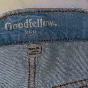 Good fellow Mens light blue jeans 34x30